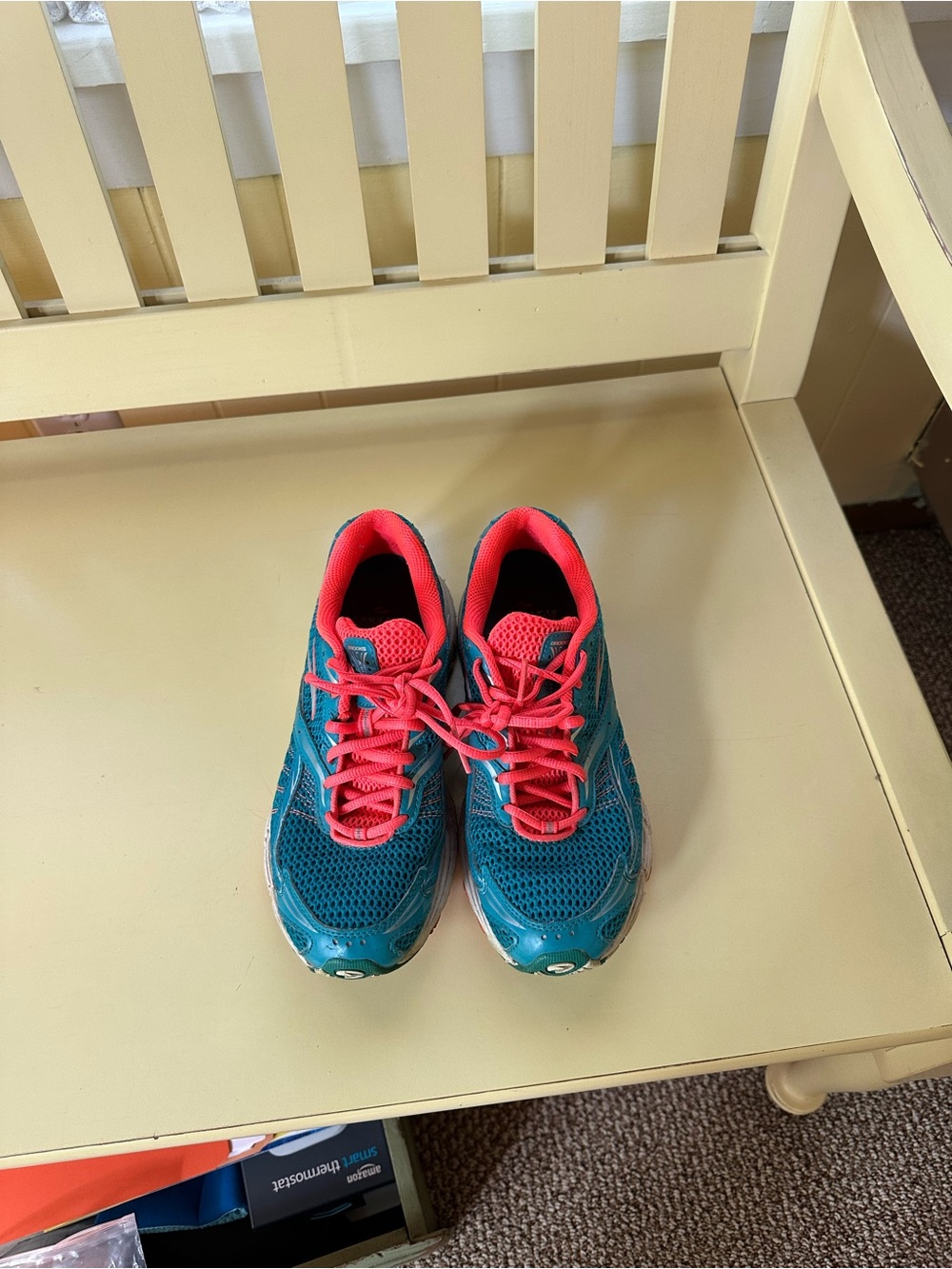 Brooks Teal and Coral Women's Running Sneakers